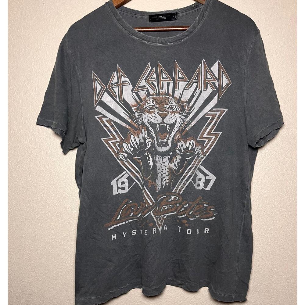 Joe Cool ⚡ Def Leppard “Hysteria Tour 1987” Tee – Size M